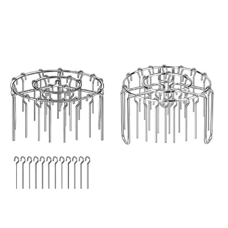 Easy to Clean Stainlesses Steel Air Fryers Skewers Rack Outdoor Grills Accessories for Meat Vegetables Chicken