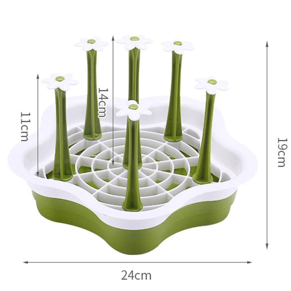 Countertop Cup Drain Rack, Kitchen Bottle Drying Ttray, Thermos Glass