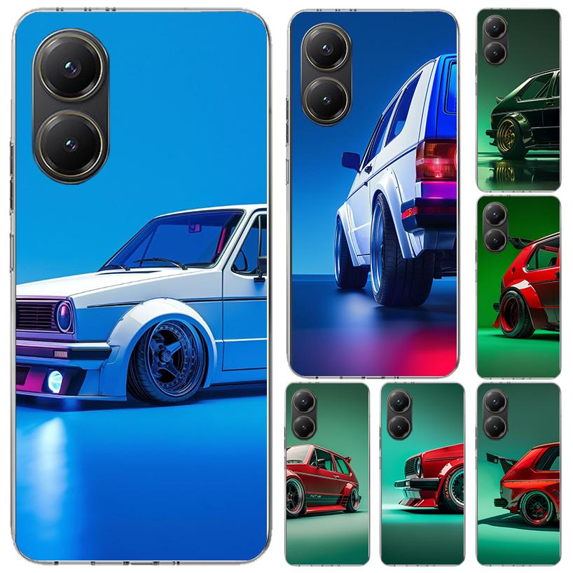 MK1 Golf Vintage Car Phone Case for Xiaomi Poco X5 X6 X7 Pro F7 Ultra M7 Redmi 15 15C 13 13C 12 12C 10 10A 10C 9 9A 9C 9T Shell