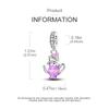 Charms Coppercute Pinkish-Purple Cat Teapot Pendants Fit Charms Plataoriginal Bracelet Women Jewellery Making Gifts