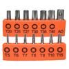 Набор бит Torx 25 мм с отверстием 14 шт. для электроприборов