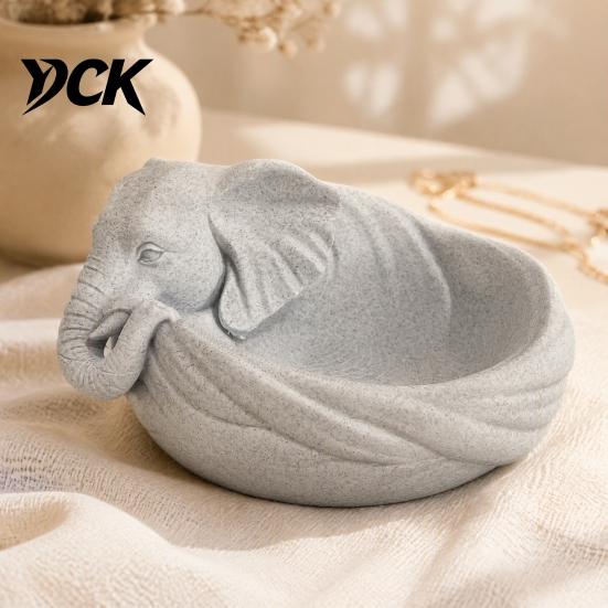 Modern Table Ornament Elephant/Horse Storage Tray, Decorative Desktop Organizer for Sundries, Small Trinket Dish Animal Sculpture Tray Home