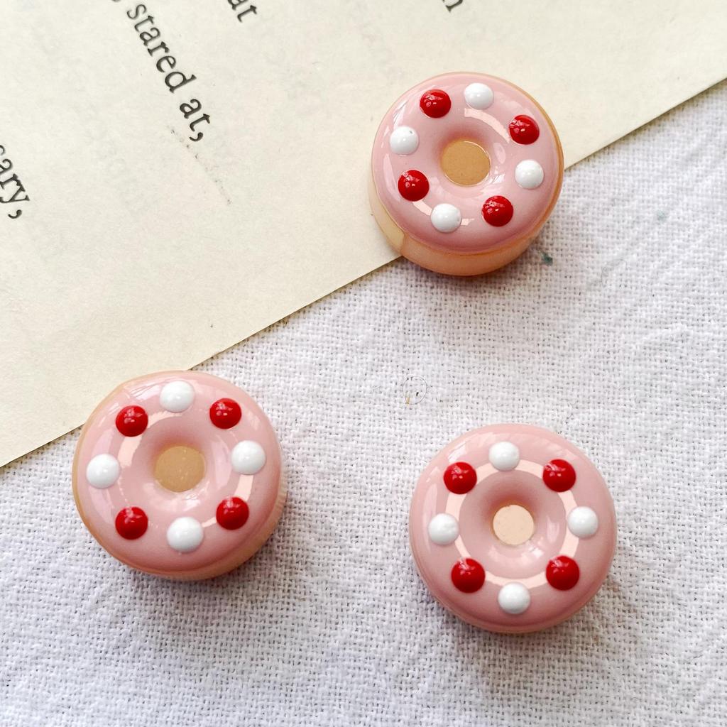 Macaron Colored Sweet Donut Glass Beads for DIY Handmade Bracelets