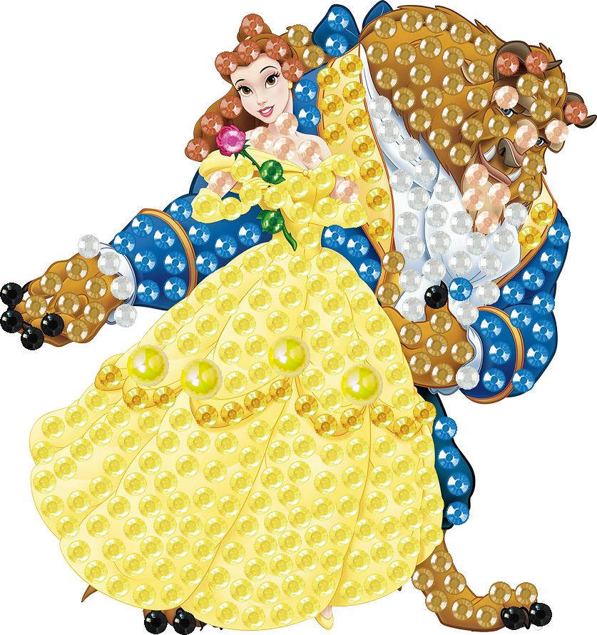 6Pcs DIY Diamond Painting Refrigerator Magnets, Disney Princess Theme, Cross-stitch Round Diamond Handicraft Home Decoration Gift