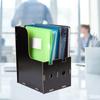 Magazine Book File Stand   File Sorter   Desk Storage Box  Black