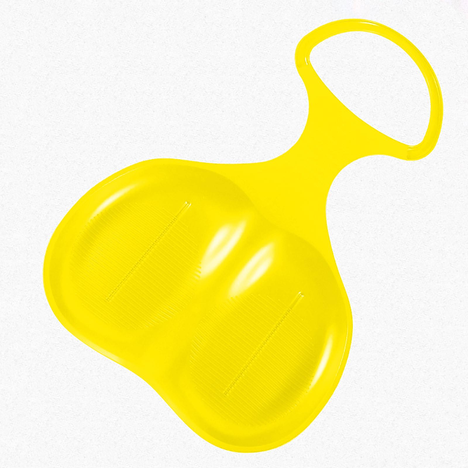 

Сніговий санок Дошка для катання на снігу Відкритий Зимовий Пластиковий Лижний Сноуборд Сани Люжа для Дитини жовтий