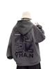 Herren Trendy Amerikanisches Übergroßes Kapuzensweatshirt - Herbst/Winter Samtmantel