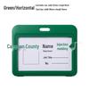 Double-Sided Transparent Colored ID Badge Holder Sleeve