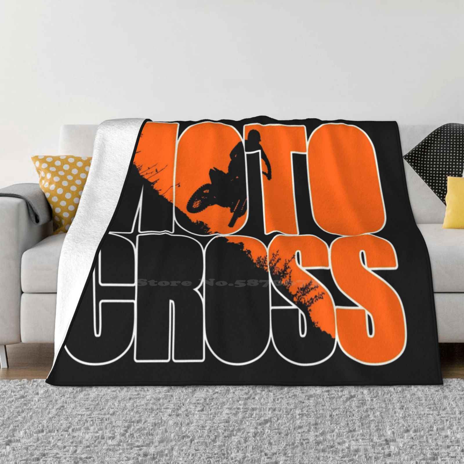 Motocross Latest Super Soft Warm Light Thin Blanket Motorbike Dirtbike Motorcycle Moped Eat Sleep Braap Repeat Scrambler Racing 30x40in