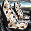 2pcs Cute Cat Pattern Print Car Seat Covers, For Women And For Man, Universal Auto Front Seats Protector Fits For Car, SUV Sedan