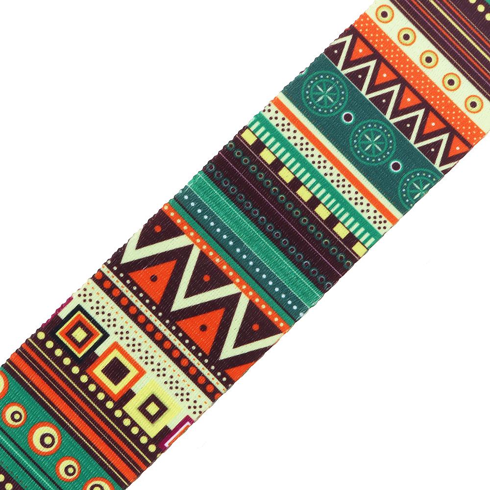 Adjustable National Style Printing Guitar Strap for Acoustic Electric Bass Guitar
