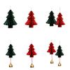 Paper Xmas Tree Pendant 3D Christmas Tree Ornament Creative Christmas Bell Ornament  Tree Scene