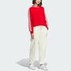 Adidas Originals X Feifei Ruan FW23 New Year Classic Three-Stripe Crew Neck Sweatshirt Women Tops Red IX4228