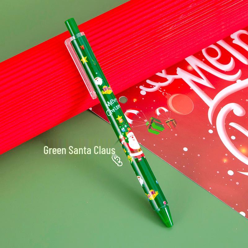 Cross-Border Christmas Cartoon Pen: Cute Neutral Black Ink for Exams & Practice