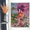 Japanese Geisha Hanging Bohemian Tapestry Hanging Tarot Hippie Wall Rugs Dorm Home Decor