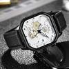Minimalist Square Mens Watch Quartz Waterproof Business Wear For Men