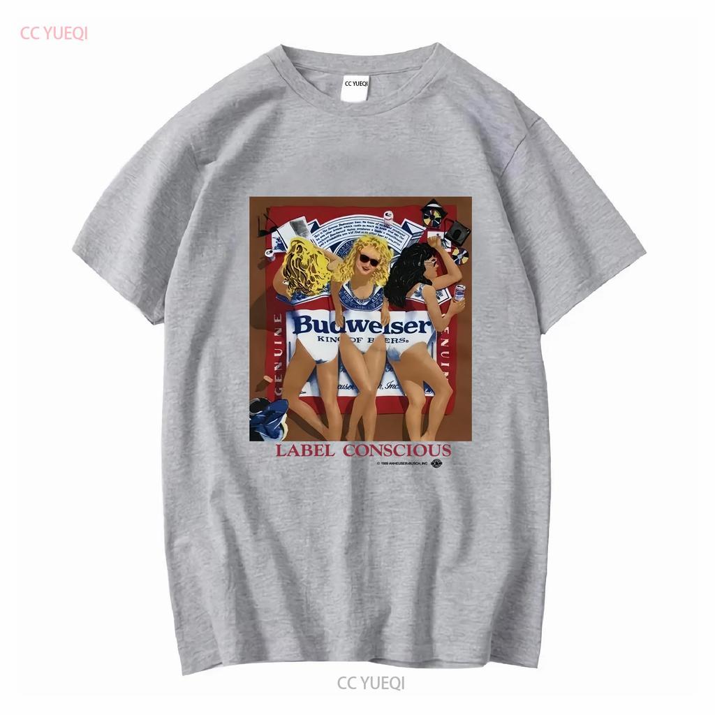 1989 Budweiser Vintage T Shirt Vintage Washed Comfortable Soft Stretched Casual Fashion Streetwear Top For Everyday Wear