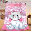1PC Mary Cat Flannel Blanket Gift, Suitable for Both Men And Women, Soft Ideal for Beds And Sofa, Birthday Or Christmas Gift