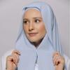 Instant Tudung Hijab Shawl, Chiffon Polyester Anti Slip Magnetic Plain Scarf for Women Daily Wear Premium Accessories