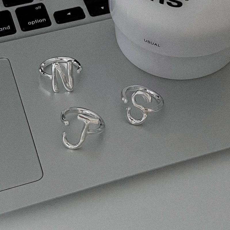 

Медное трендовое регулируемое кольцо со стильным геометрическим дизайном, идеально подходящее для модных женщин J Single