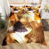 Ginkgo Leaves King Queen Duvet Cover Black Golden Ginkgo Biloba Leaf Bedding Set Botanical Quilt Cover Polyester Comforter Cover