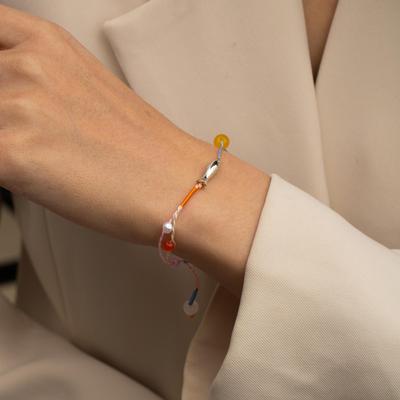 Dopamin Farbe Geflochtene Kleine Fisch Handseil Klein Frisch Und Süß Armband Einfacher Nischenschmuck