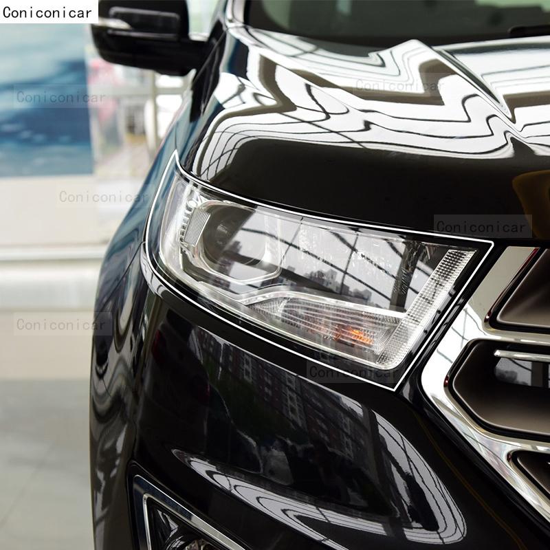 For FORD EDGE 2015- 2018 2017 Car Headlight Protective Cover Film Front Light Transparent TPU Headlamp Accessories