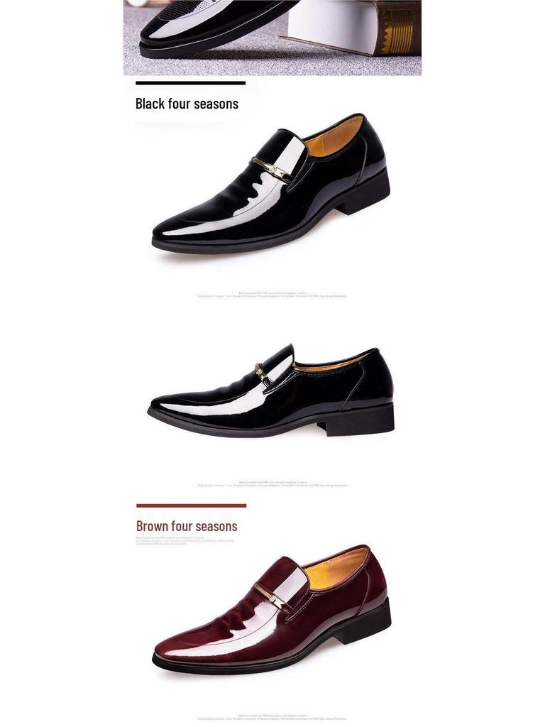 Męskie Skórzane Ażurowe Letnie Sandały - Biznesowe Casualowe Buty do Pracy