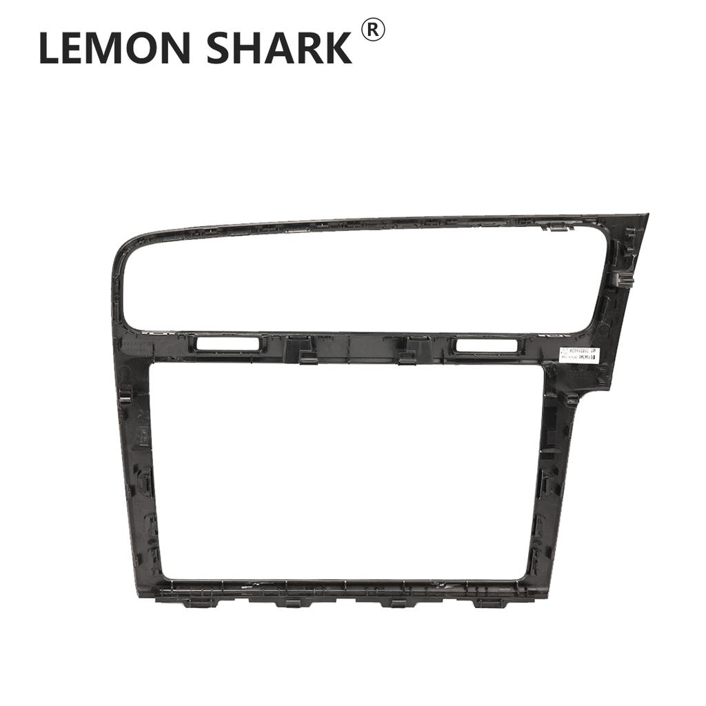 LHD MIB Radio Frame For VW Golf 7 MK7 Golf 7.5 MK7.5 Piano Black Radio Plates Decorative Frame 8/9.2 inch Screen Bezel