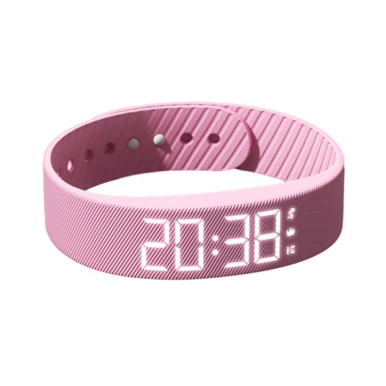 Vibrierende Alarm-Erinnerungsuhr Schüler Stiller Wecker Armband Digitale Uhr mit Schrittzähler Vibration Stoppuhr Timer für Tiefschläfer Herren