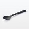 MUJI Silicone Cooking Spoon, Small, Black, Approx. 25cm Long