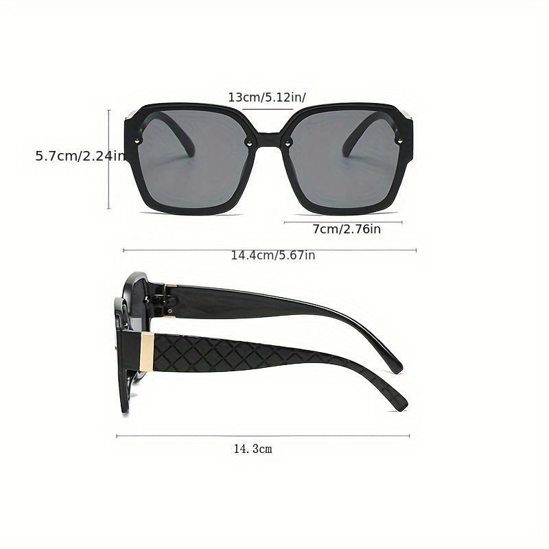Non-polarized Classics Large Frame Square Sun Glasses Female Outdoor Sunglasses Retro Mesh Leg Gradient Glasses