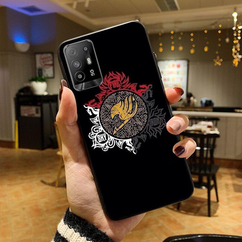 Funda Anime Manga Fairy Tail Phone Cover For OPPO A74 A94 5G A3S A5 A5S A9 A12 A15S A52 A53 A53S A72 A73 2020 A91 5G Cases Coque