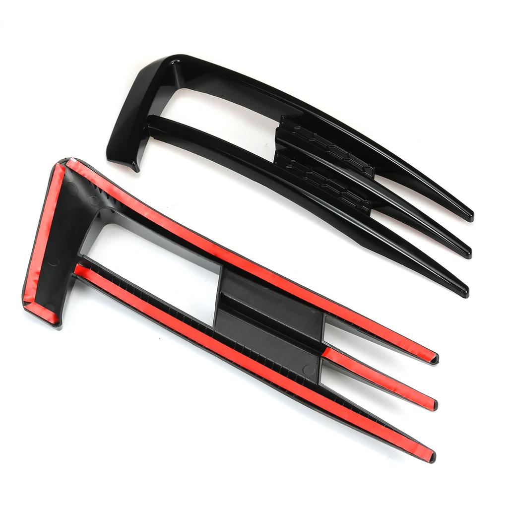 Negru lucios/aspect carbon Garnitură capac pentru lampa de ceață pentru VW Golf 7 MK7 2014-2017 Bara de protecție față Lampă pentru lumină de ceață Cuțit de vânt pentru sprâncene