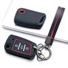 Key Fob Cover for Volkswagen Golf Tiguan Octavia MK7 MK2 Leon Ateca Kodiaq with Keychain Anti-Scratch Guard Shockproof Protection Soft Grip Texture