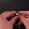 Metal Star Collar Brooch Chain Double Layer Chain Chain Brooch Creative Gift Shirt Collar Pin
