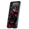 Motorcycle Hard PC Phone Case For Samsung Galaxy Z Flip 5 4 3 Black Cover For Galaxy Z Flip 6 Foldable Shockproof Cases Fundas