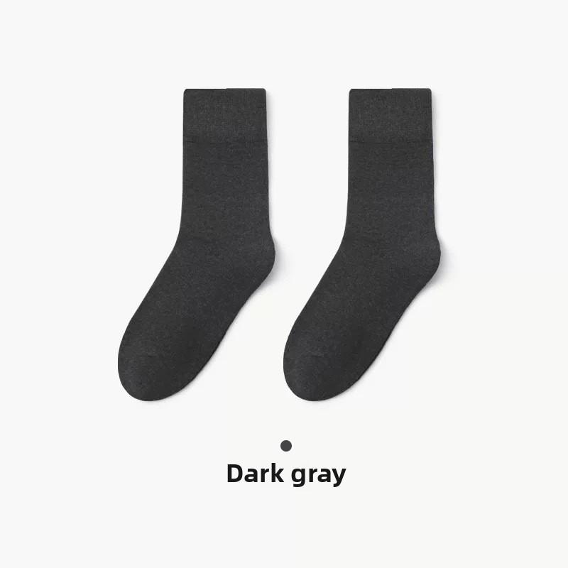 

5 пар женских толстых и флисовых теплых спортивных носков средней длины, впитывающих пот и дышащих 5 Pairs темно-серого