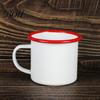 Durable Steel Water Cup Enamel Coffee Mug with Handle, Retro Style Cup, Smooth Lead Free Drinking Vessel Surface Portable for Hot Tea And Milk Outdoor