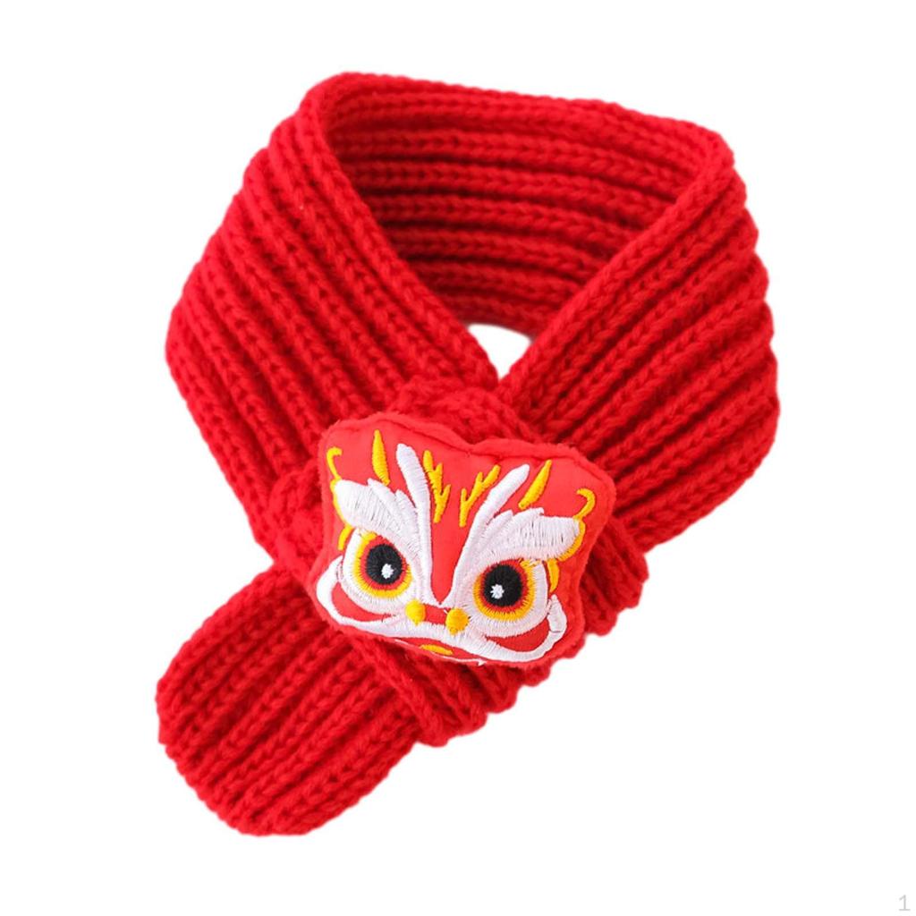 Katze Strickschal Haustier Jahr Accessoires Zubehör Waschbarer Welpen Halswärmer