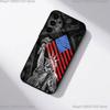 USA Flag American Phone Case For Samsung S25,S24,S21,S22,S23,S30,Ultra,S20,Plus,Fe,Lite,5G Black Cover