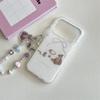 Glitter Cat and Bear Dessert Phone Case for iPhone 17/16 Pro Max/15/14 - Women's Edition