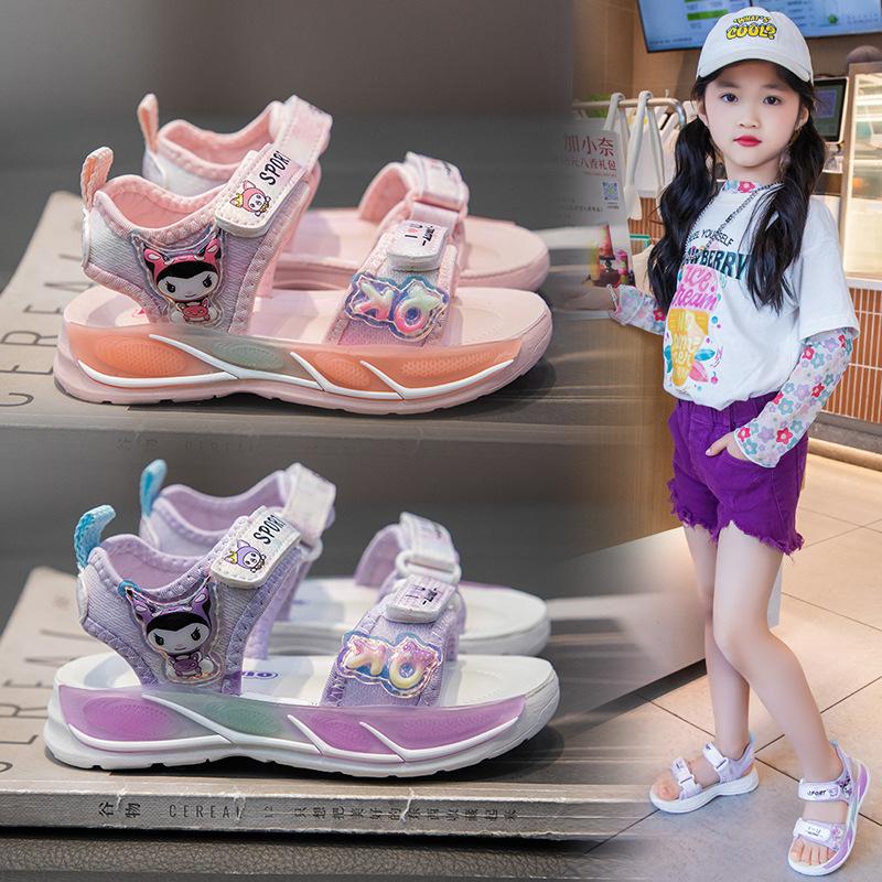 2026 new summer soft-soled sports sandals foreign-style cute girl princess shoes
