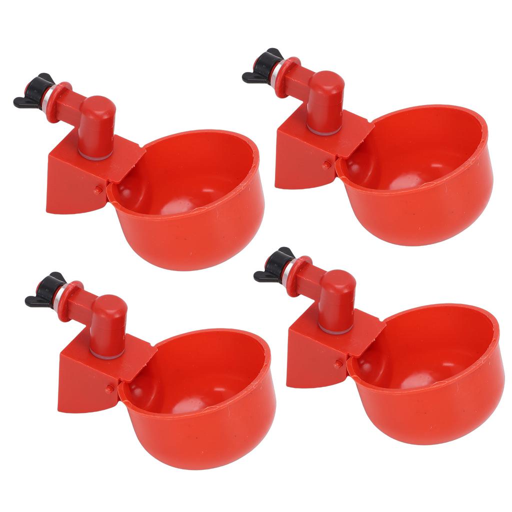 10PCS Automatic Chicken Waterer Cups with Electric Drill Bit Poultry Water Feeder Kit for Duck Goose Turkey 10PCS Cups