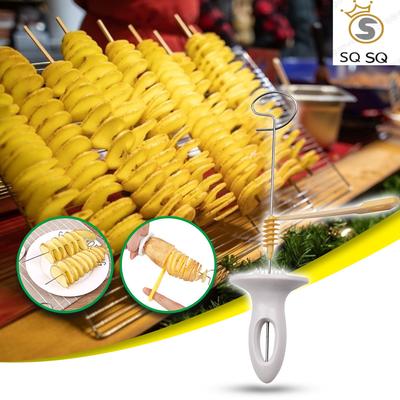 Kartoffelspiral-Manueller Schneider, wiederverwendbarer Kartoffel-Twister, Edelstahl-Chips