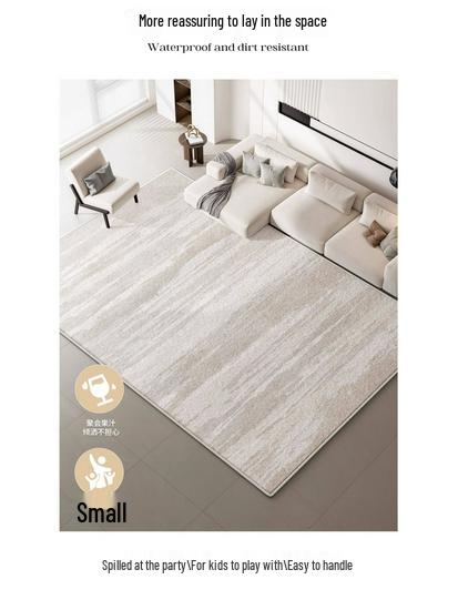 Luxury Cream Large Area Sofa Carpet for Living Room & Bedroom