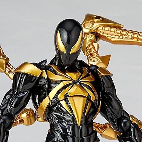 figurecomplex AMAZING YAMAGUCHI 023EX Iron Spider Black Ver. ABS PVC made painted action figure Revoltech