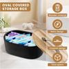 Storage Box Cotton Pads Storage Box Wood Tampon Container With Lid Large Capacity Cotton Swab Pad organizer Container Organizer