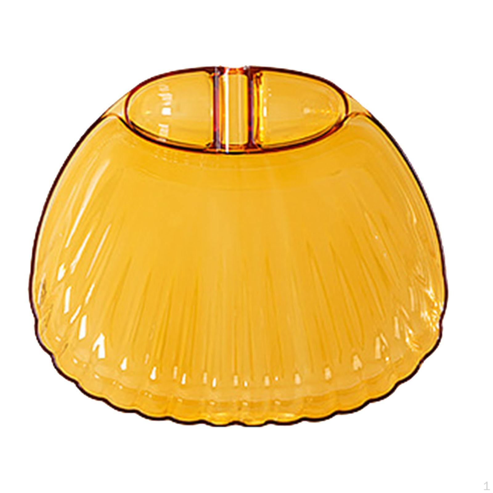 

Dumpling Plates Serving Bowls Creative Pasta Plate with Sauce Compartment for Tea коричневий