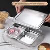 Jiyoushi 304 Stainless Steel Divided Lunch Tray